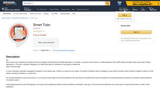 
                            11. Smart Tutor: Amazon.in: Alexa Skills