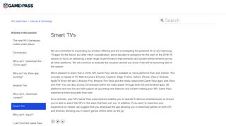 
                            10. Smart TVs – NFL Game Pass