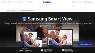 
                            8. Smart View - Multimedia auf Smart TV | Samsung Support Schweiz