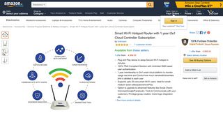 
                            6. Smart Wi-Fi Hotspot Router with 1 year i2e1 Cloud: Amazon.in ...