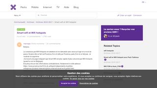 
                            3. Smart wifi et Wifi hotspots | Proximus FR