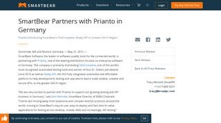 
                            13. SmartBear Partners with Prianto in Germany