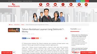 
                            10. Smartbisnis - Telkom Revitalisasi Layanan Uang Elektronik T-Money