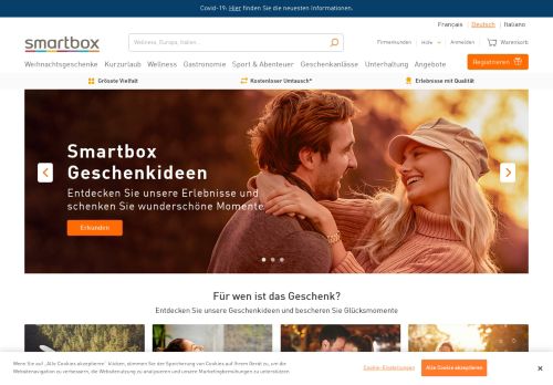 
                            3. Smartbox - Eine originelle Geschenkidee zu jeder Jahreszeit