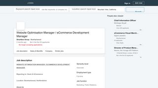 
                            11. Smartbox Group hiring Website Optimisation Manager / eCommerce ...