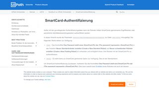 
                            10. SmartCard-Authentifizierung - UiPath Orchestrator Guide