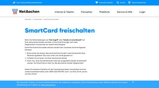 
                            12. SmartCard freischalten - NetAachen