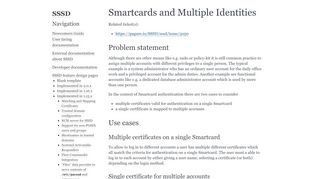 
                            9. Smartcards and Multiple Identities — SSSD documentation - Pagure.io