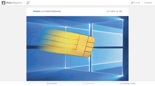 
                            2. Smartcards mit Windows 10 im Unternehmen | iX | Heise Magazine