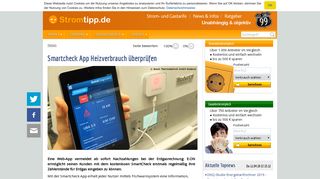 
                            9. Smartcheck App Heizverbrauch überprüfen - Stromtipp