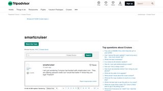 
                            6. smartcruiser - Cruises Forum - TripAdvisor