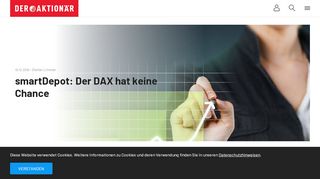 
                            5. smartDepot: Der DAX hat keine Chance - Der Aktionär