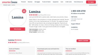 
                            3. Smarter Loans - Lamina Personal Loans Canada. Lamina Reviews