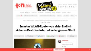 
                            13. Smarter WLAN-Router von airfy: Endlich sicheres Drahtlos-Internet in ...