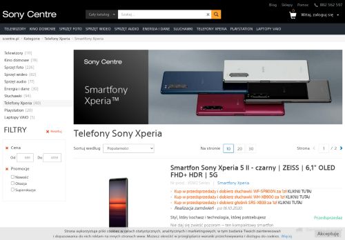 
                            7. Smartfony Xperia - sklep internetowy Sony Centre - Scentre.pl