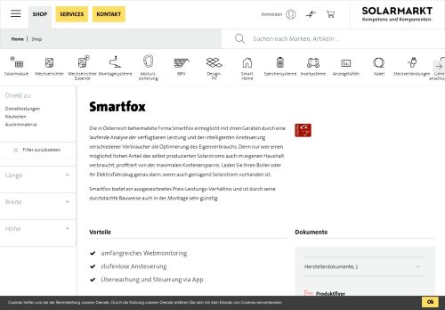 
                            8. Smartfox | Solarmarkt - Solarmarkt GmbH