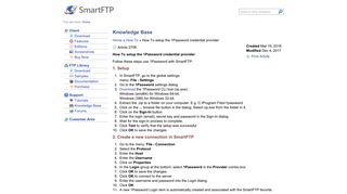 
                            2. SmartFTP - How To setup the 1Password credential provider