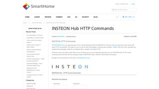 
                            10. SmartHome - SmartHome Blog - INSTEON Hub HTTP Commands