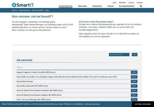 
                            10. SmartIT Bern | Jobs