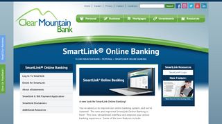 
                            13. SmartLink® Online Banking - Clear Mountain Bank