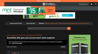 
                            9. SmartMail with gmx.com account won't work anymore - BlackBerry ...