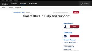 
                            11. SmartOffice™ Help and Support | Comcast Business