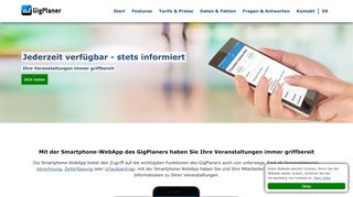 
                            4. Smartphone-WebApp - GigPlaner