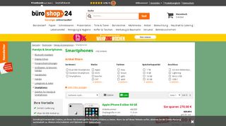 
                            3. Smartphones günstiger online kaufen >> büroshop24