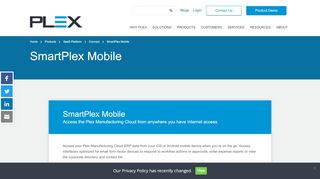 
                            12. SmartPlex Mobile ERP | Plex - Plex Systems