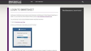 
                            2. Smartsheet at Northwestern | Login to Smartsheet