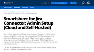 
                            12. Smartsheet for Jira Connector: Admin Setup (Cloud and Self-Hosted ...