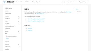 
                            4. SmartThings SDK - SmartThings - Docs - Samsung