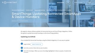 
                            7. SmartThings: Updating Konnected SmartApps & Device Handlers ...