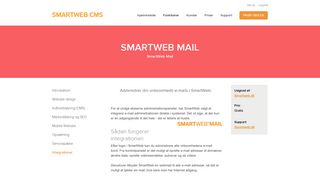 
                            4. Smartweb mail - CMS hjemmeside