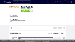 
                            12. SmartWeb.dk - Trustpilot