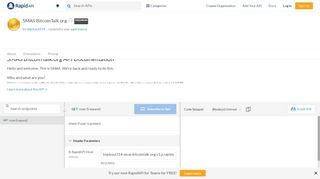 
                            6. SMAS BitcoinTalk.org API Documentation (blackout314) | RapidAPI