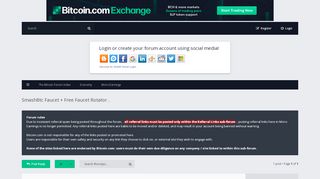 
                            5. SmashBtc Faucet + Free Faucet Rotator . - The Bitcoin Forum