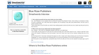 
                            12. Smashwords – About Blue Rose Publishers