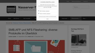 
                            10. SMB, AFP und NFS Filesharing für NAS › Nasserver-Test.de
