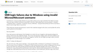 
                            4. SMB login failures due to Windows using invalid MicrosoftAccount ...