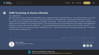 
                            10. SMB Scanning to Konica Minolta - Experts Exchange