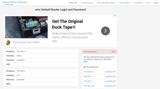 
                            3. smc Default Router Login and Password - Clean CSS