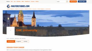 
                            5. SMC University in Switzerland - Master Degrees - Masterstudies.com