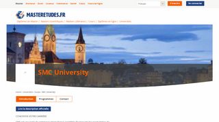 
                            12. SMC University, Zoug, Suisse - Programmes de Master