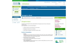 
                            6. SME Banking - Straight to Bank - Standard Chartered Bank Zimbabwe