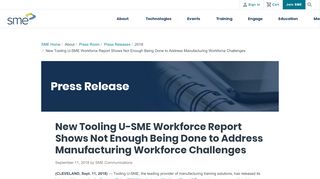 
                            11. SME - New Tooling U-SME Workforce Report Shows Not Enough ...