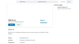 
                            10. SME Server | LinkedIn