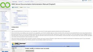 
                            4. SME Server:Documentation:Administration Manual:Chapter9 - SME ...