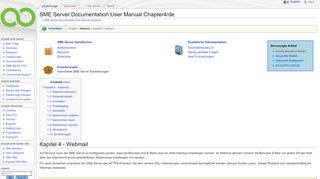 
                            3. SME Server:Documentation:User Manual:Chapter4/de - SME Server
