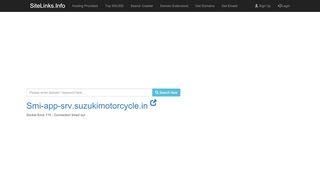 
                            4. Smi-app-srv.suzukimotorcycle.in | 125.20.34.242, Similar Webs ...